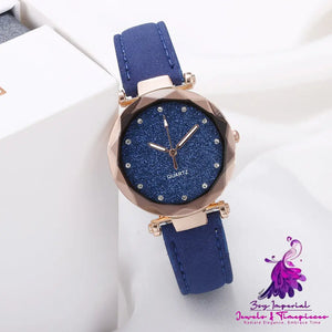 Starry Sky Leather Women’s Watch