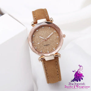 Starry Sky Leather Women’s Watch