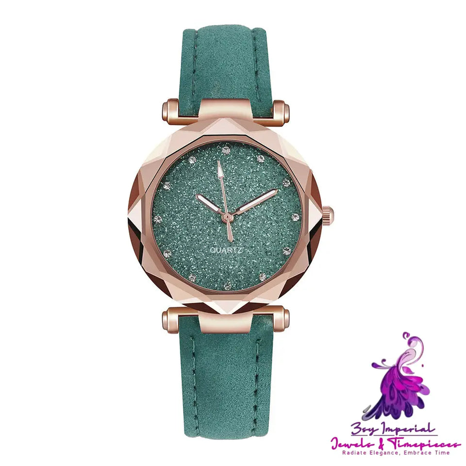 Starry Sky Leather Women’s Watch