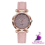 Starry Sky Leather Women’s Watch