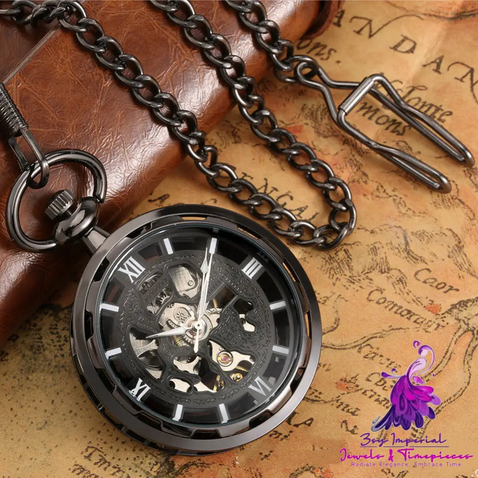 Retro Casual Mechanical Pocket Watch