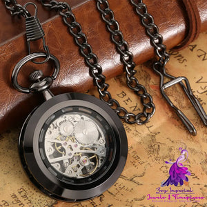 Retro Casual Mechanical Pocket Watch