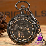 Retro Casual Mechanical Pocket Watch