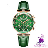 Casual Three-eye Waterproof Women’s Watch