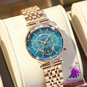 Casual Three-eye Waterproof Women’s Watch