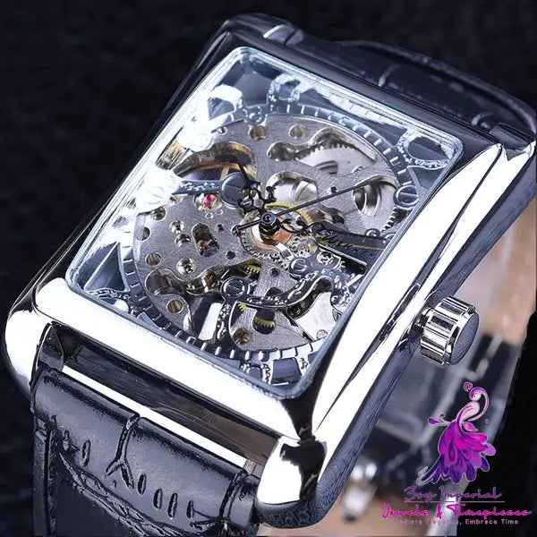 Winner Swiss Hollow Manual Mechanical Watch