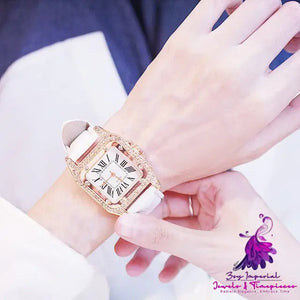 Trendy Casual Couple Diamond Watch