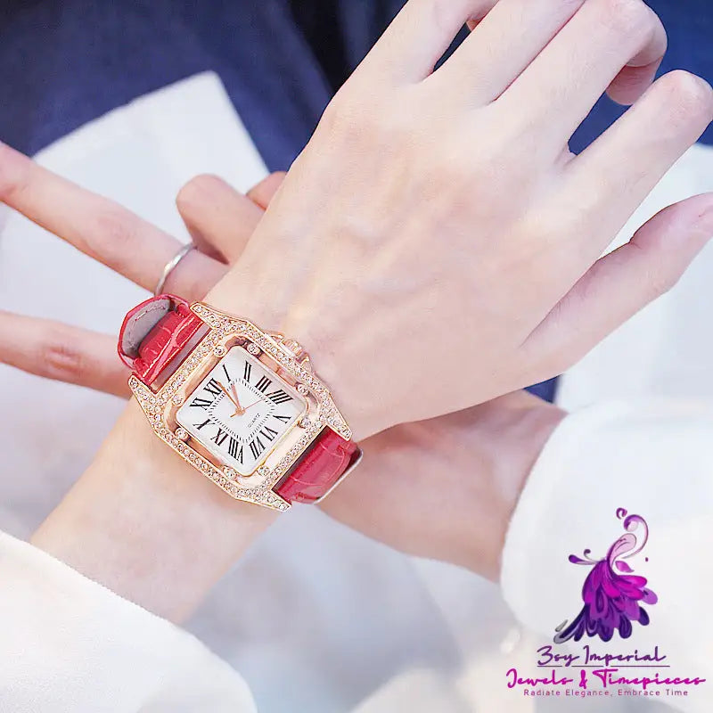 Trendy Casual Couple Diamond Watch