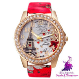 Vintage Paris Eiffel Tower Women’s Quartz Watch