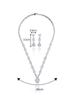 Bridal Zircon Jewelry Set