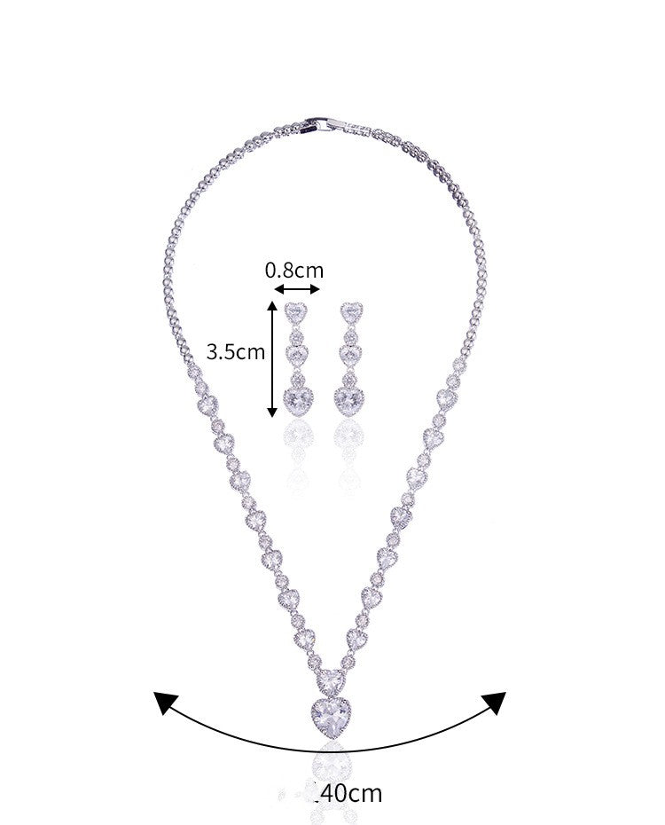 Bridal Zircon Jewelry Set