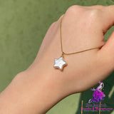 Celestial Star and Moon Necklace