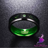 Celtic Dragon Tungsten Rings