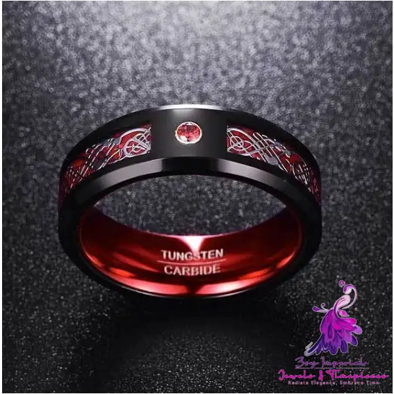 Celtic Dragon Tungsten Rings