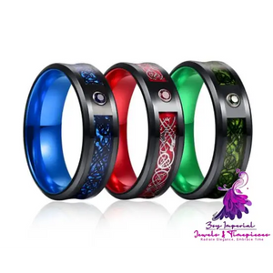 Celtic Dragon Tungsten Rings