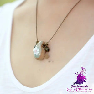 Ceramic Bell Clavicle Chain