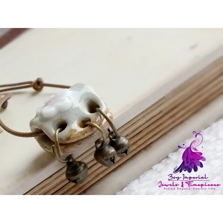 Ceramic Bell Clavicle Chain