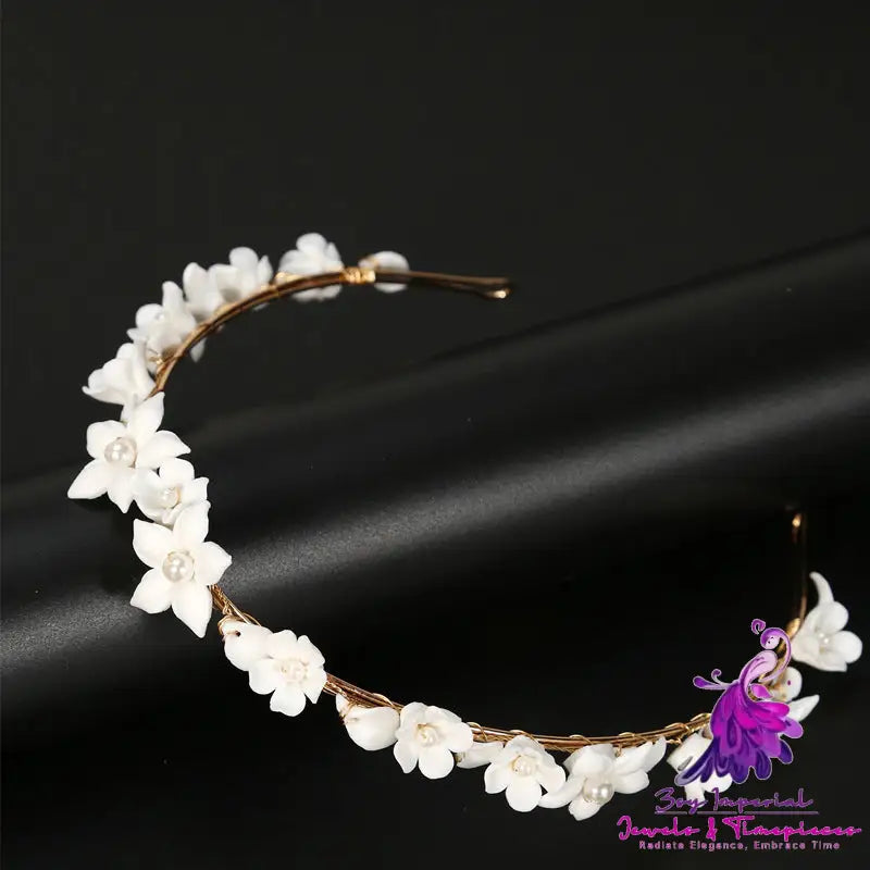 INS Style Ceramic Flower Hoop