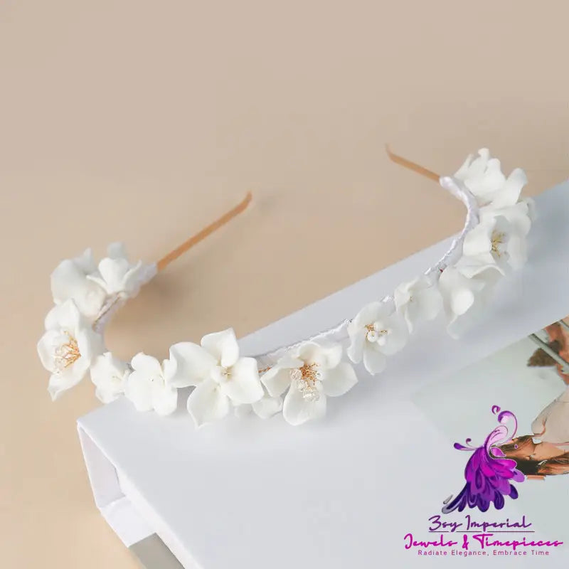 Ceramic Flower Headband