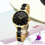 Waterproof Rhinestone Ceramic Ladies Watch