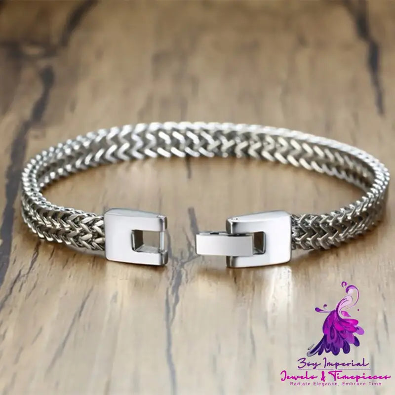 Stainless Steel Charm Bracelet