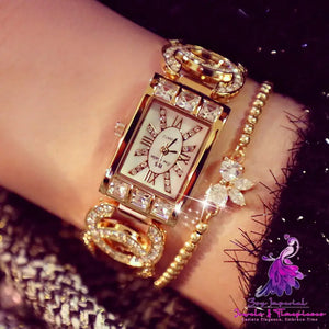 Custom Full Diamond Chain Watch for Women