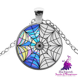 Punk Character Glass Dome Necklace