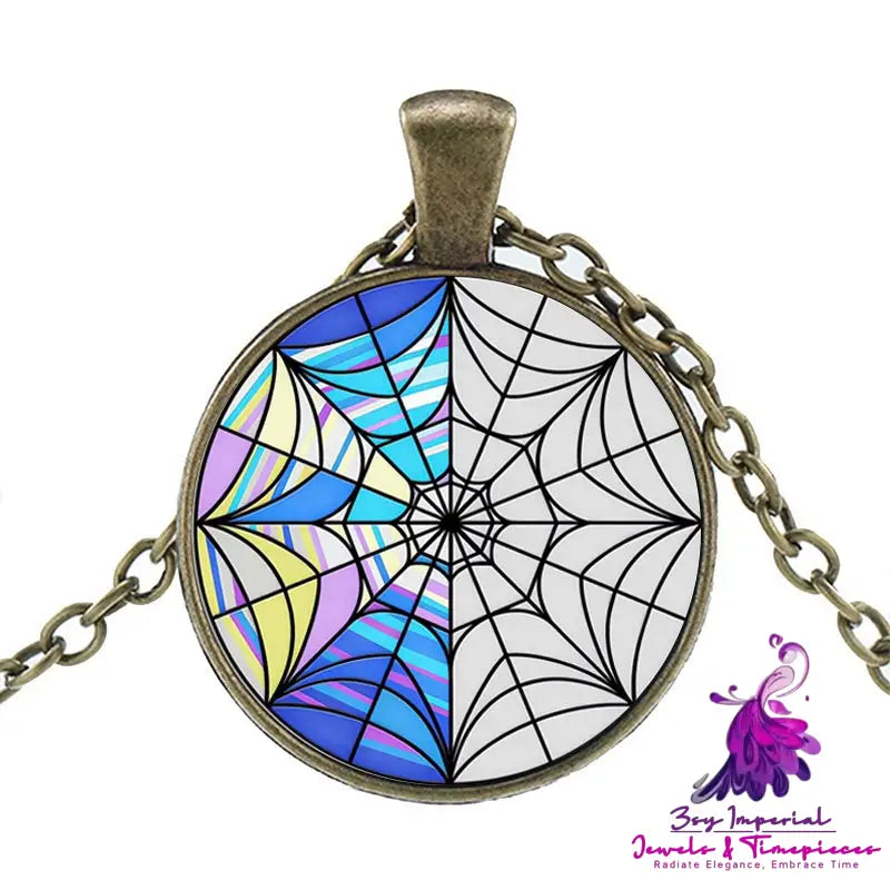 Punk Character Glass Dome Necklace