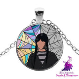 Punk Character Glass Dome Necklace