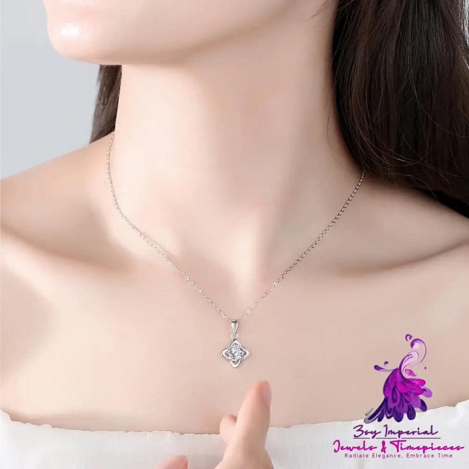 Simple Mosang Diamond Charm Pendant