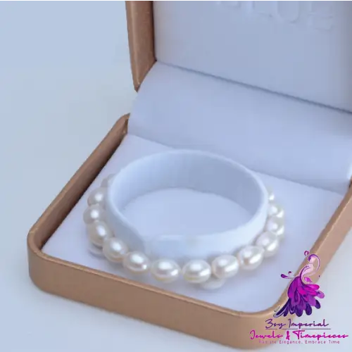 Rice-shaped Pearl Bracelet