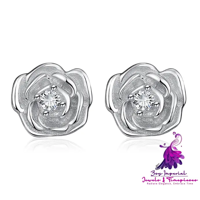 Rose Shape Ear Studs