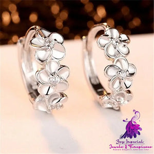 Flower Sterling Silver Earrings