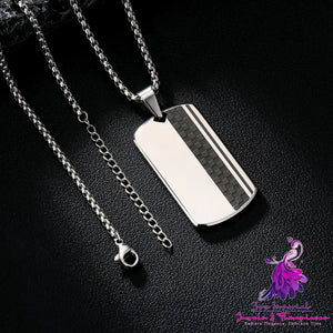 Checkerboard Pendant Hip-hop Necklace