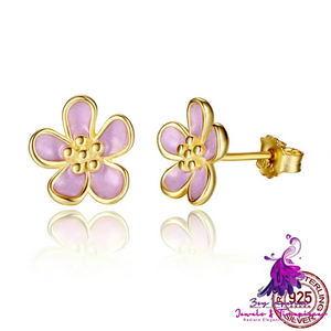 Cherry Blossom Stud Earrings