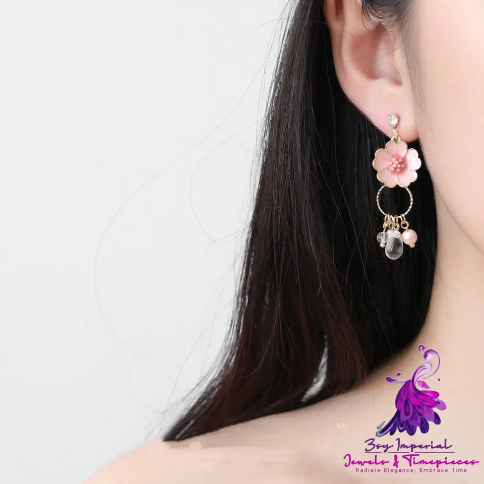 Pure Silver Cherry Blossom Ear Nail