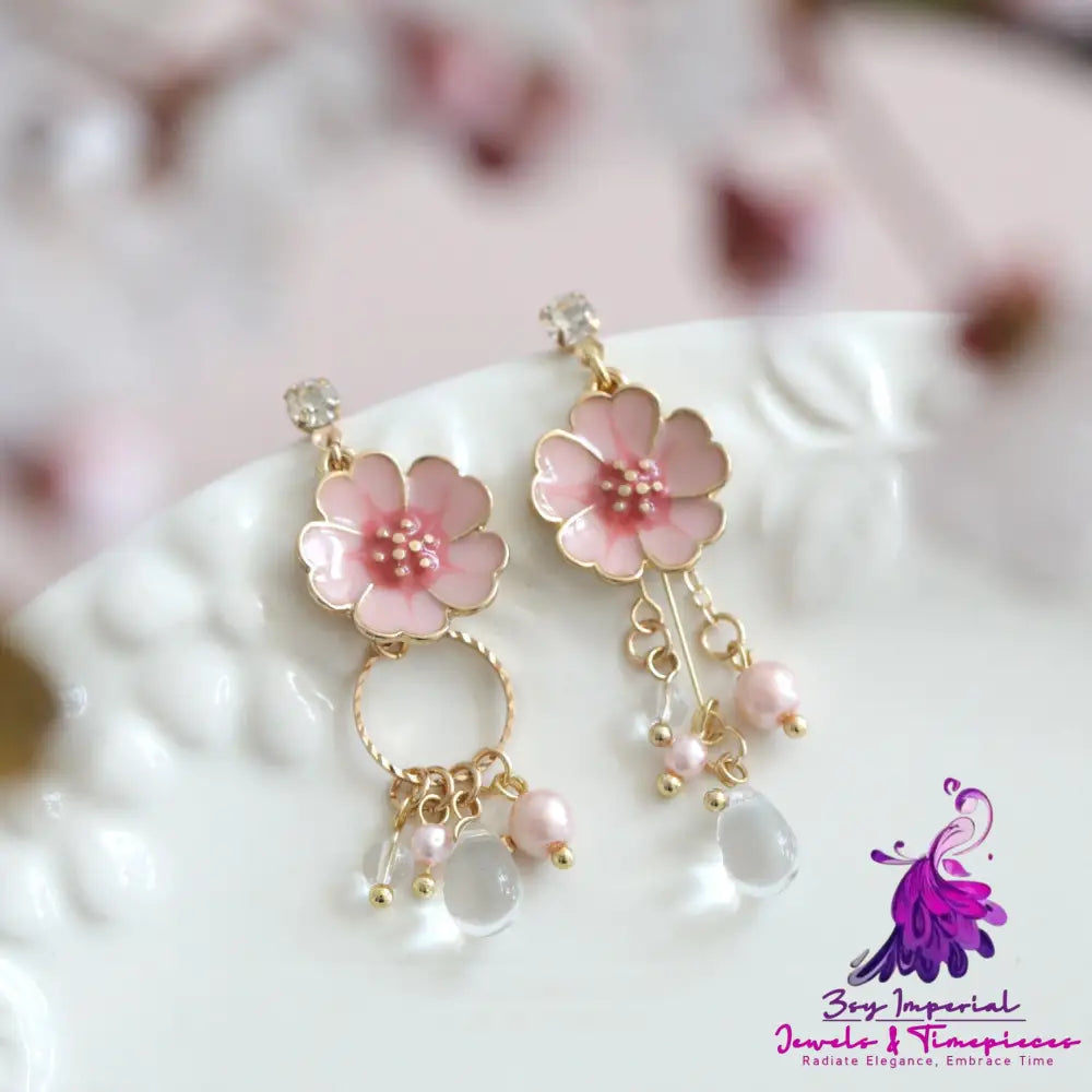 Pure Silver Cherry Blossom Ear Nail