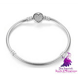 Heart Clasp Sparkling Bracelet