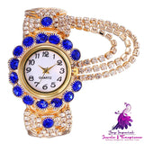 Diamond Claw Chain Quartz Watch