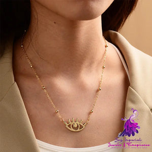 Chic Evil Eye Gold Chain Necklace