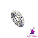 Chic Silver Pearl Ring