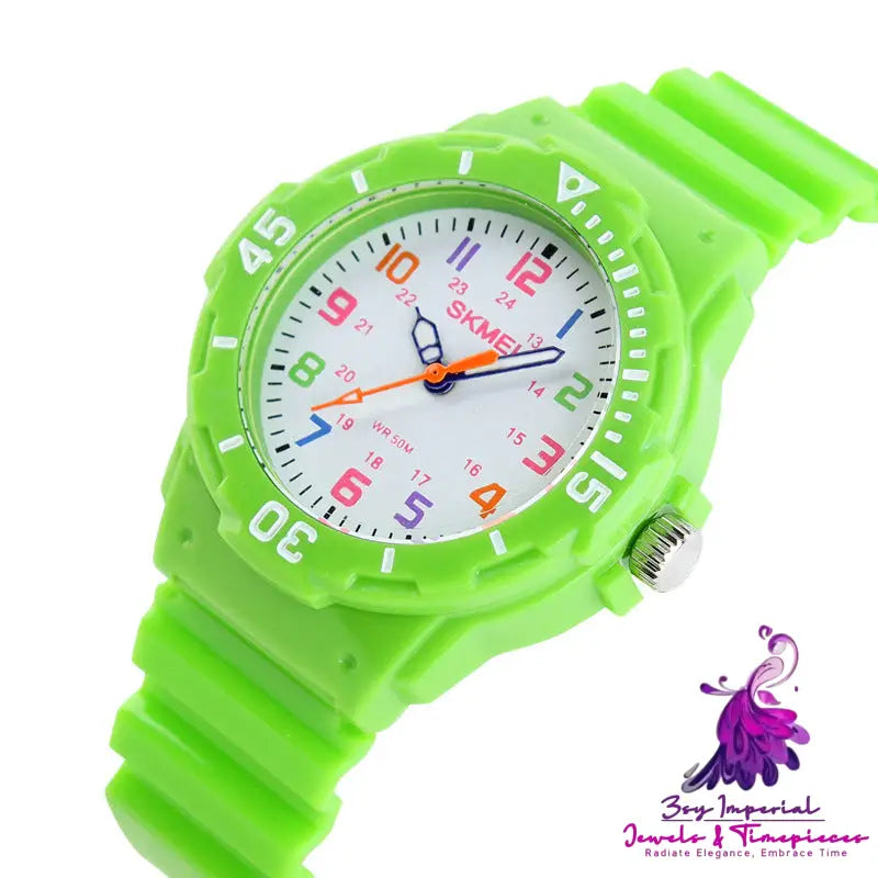 Colorful Jelly Student Sports Watch