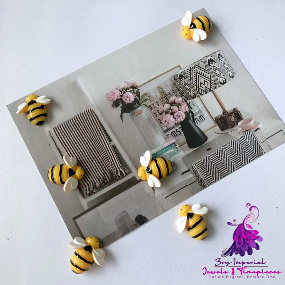 3D Little Bee Resin Hair Accessories for Children