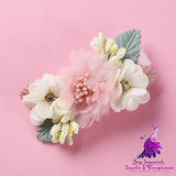 Three-dimensional Flower Pearl Hair Clip