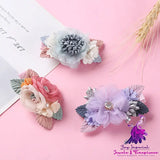 Three-dimensional Flower Pearl Hair Clip