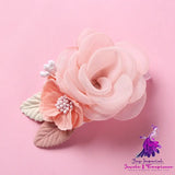 Three-dimensional Flower Pearl Hair Clip