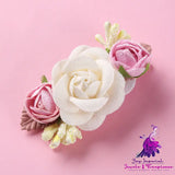 Three-dimensional Flower Pearl Hair Clip