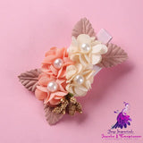 Three-dimensional Flower Pearl Hair Clip