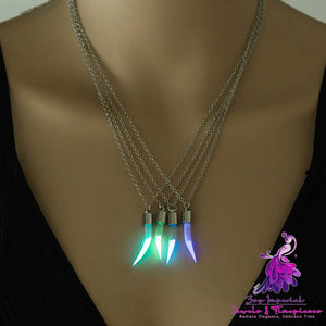 Halloween glow-in-the-dark Chili Glass Necklace