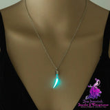 Halloween glow-in-the-dark Chili Glass Necklace